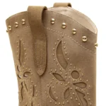 Bota Couro Nude Cano Curto — vista 7