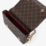 Bolsa Transversal Marrom Monograma JB — vista 5