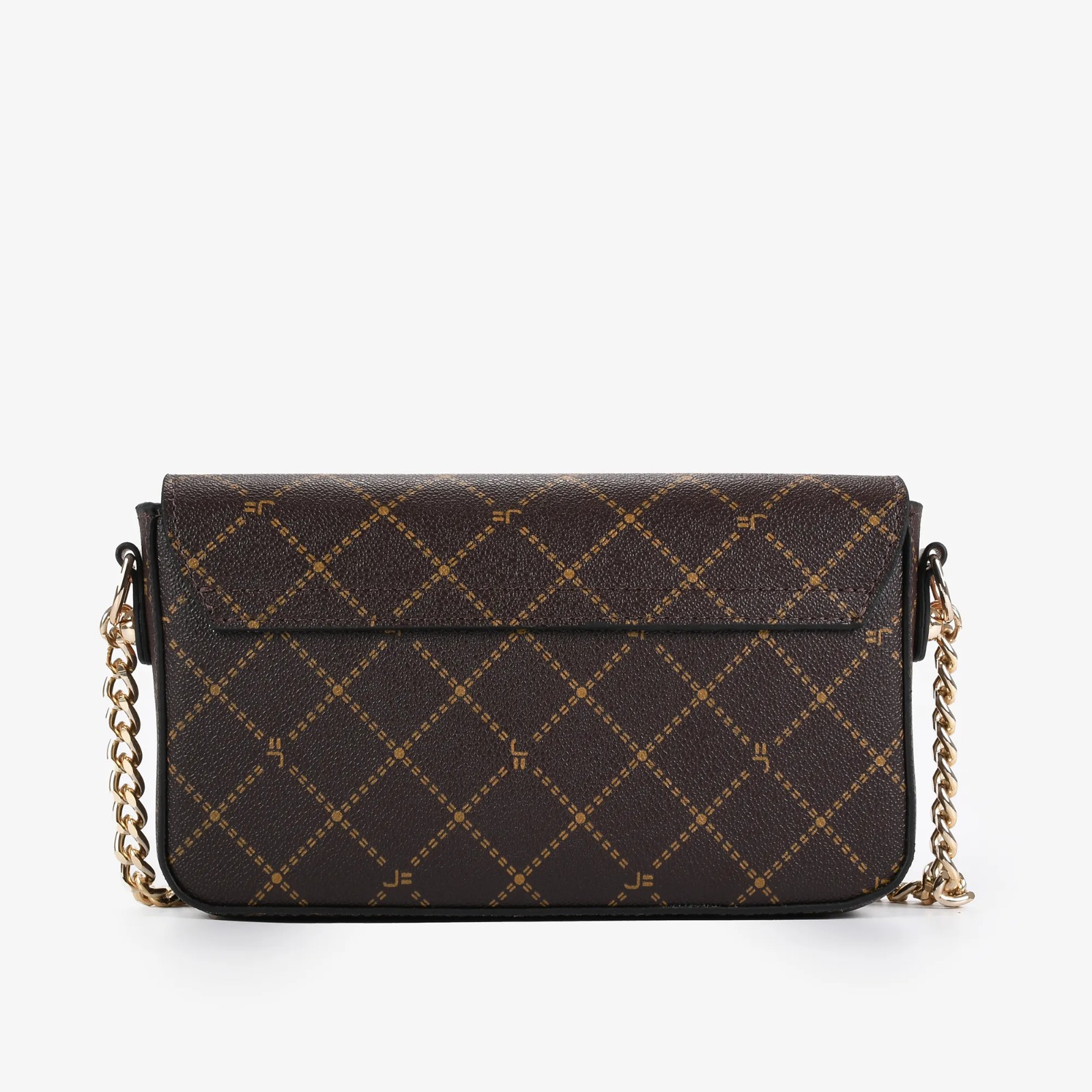 Bolsa Transversal Marrom Monograma JB