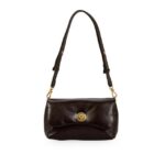 Bolsa Couro Marrom Cacau Shoulder — vista 1