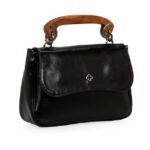 Bolsa Tote Couro Preta Capodarte — vista 3