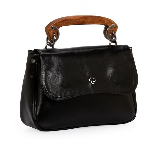 Bolsa Tote Couro Preta Capodarte