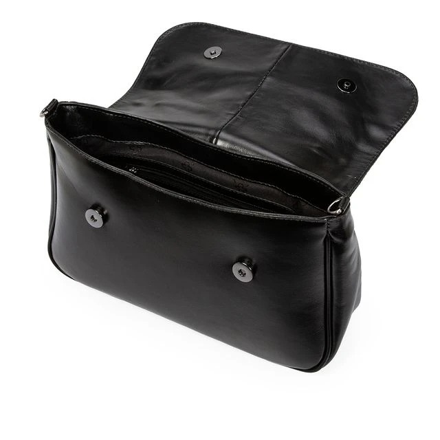 Bolsa Tote Couro Preta Capodarte