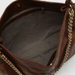Bolsa Grande Hobo Couro Marrom — vista 4