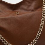 Bolsa Grande Hobo Couro Marrom — vista 5