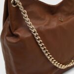 Bolsa Grande Hobo Couro Marrom — vista 3