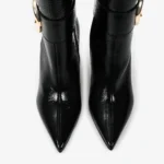 Bota Cano Alto Preto Couro Verniz — vista 4