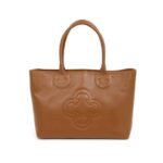 Bolsa Shopper Média Couro Marrom Mogno — vista 1
