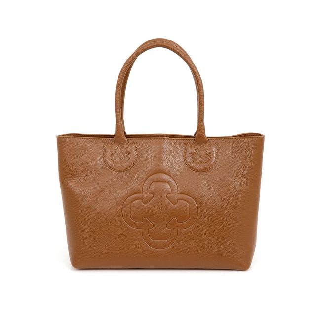 Bolsa Shopper Média Couro Marrom Mogno