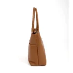 Bolsa Shopper Média Couro Marrom Mogno — vista 2