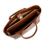Bolsa Shopper Média Couro Marrom Mogno — vista 5