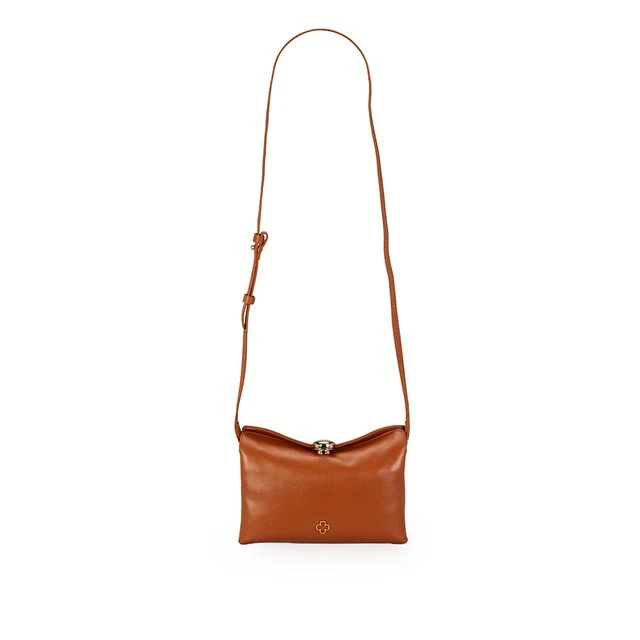 Bolsa Tiracolo Couro Caramelo