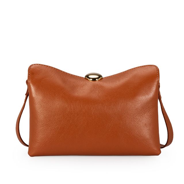 Bolsa Tiracolo Couro Caramelo
