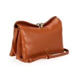Bolsa Tiracolo Couro Caramelo — vista 4