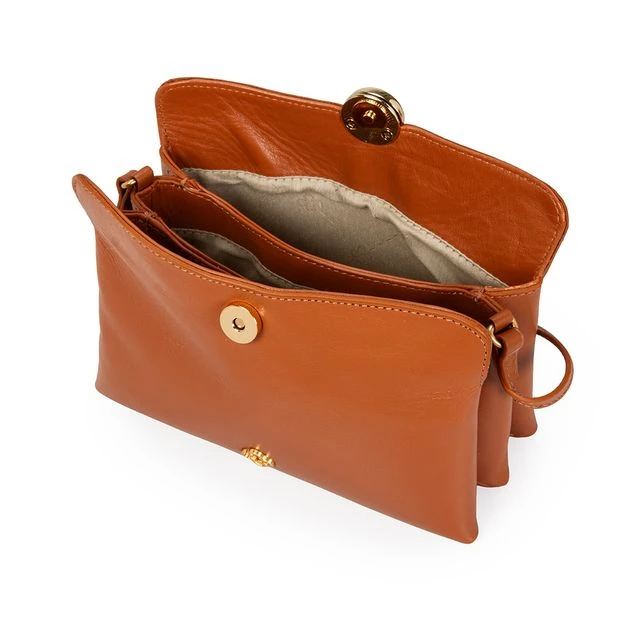 Bolsa Tiracolo Couro Caramelo