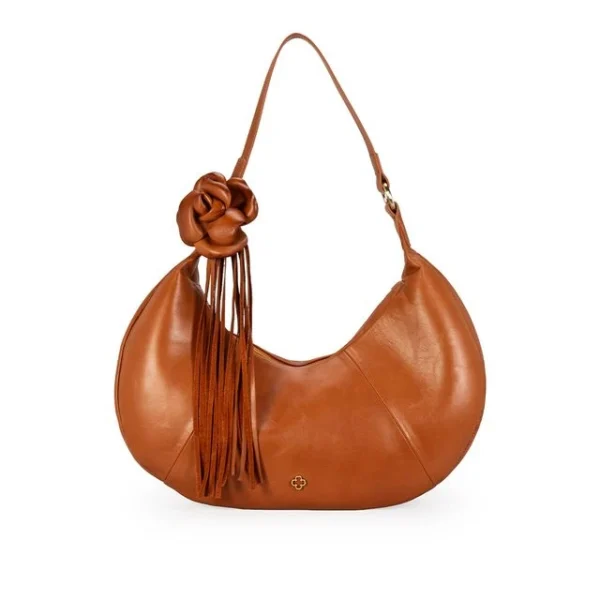 Bolsa Hobo Couro Caramelo