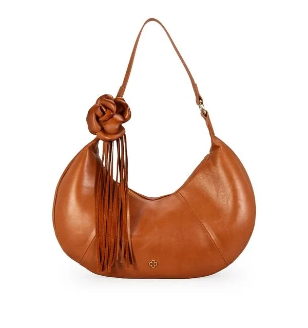 Bolsa Hobo Couro Caramelo