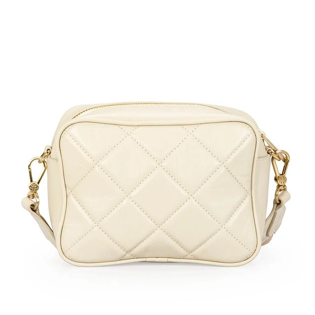 Bolsa Couro Alça Gorgurão Mármore