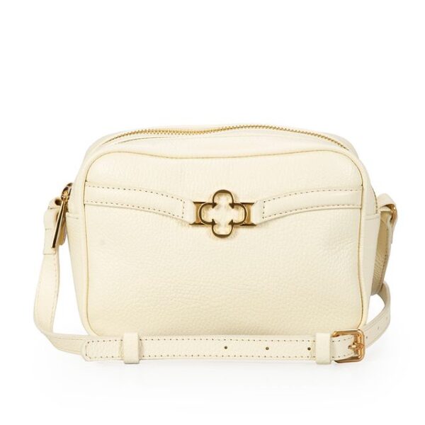 Bolsa Pequena Couro Amarelo Camomila