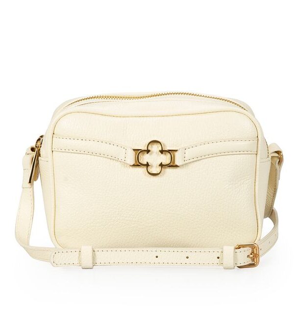 Bolsa Pequena Couro Amarelo Camomila