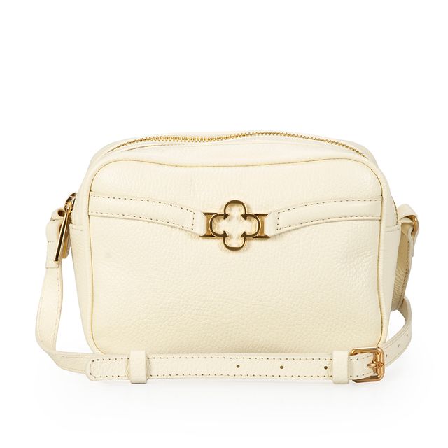 Bolsa Pequena Couro Amarelo Camomila