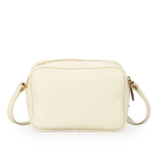 Bolsa Pequena Couro Amarelo Camomila