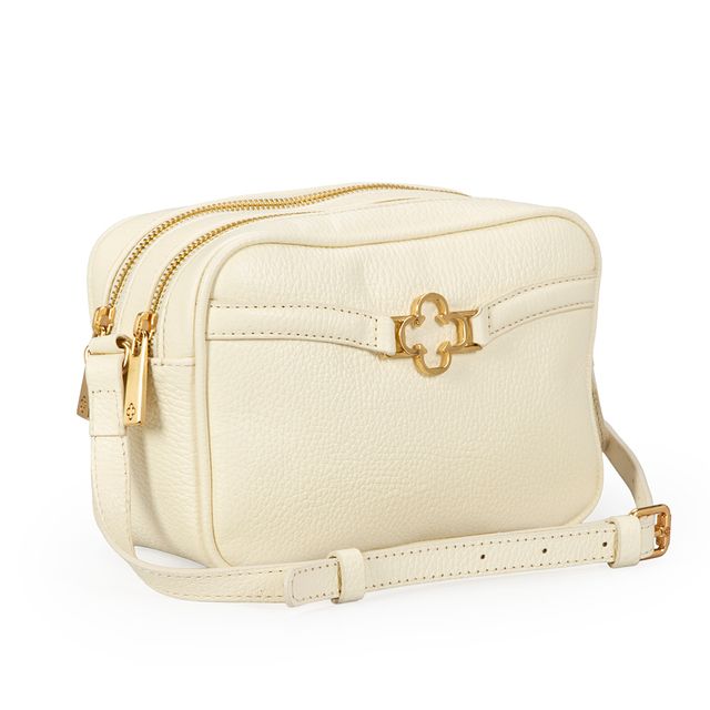 Bolsa Pequena Couro Amarelo Camomila