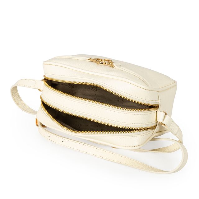 Bolsa Pequena Couro Amarelo Camomila
