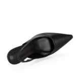 Scarpin Slingback Couro Calf Preto — vista 5