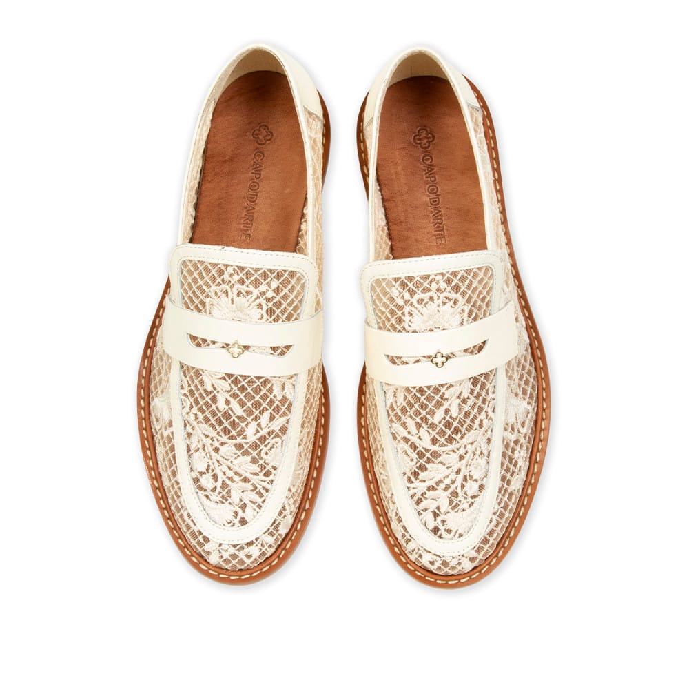 Loafer Mocassim Couro Tela Amarelo Camomila