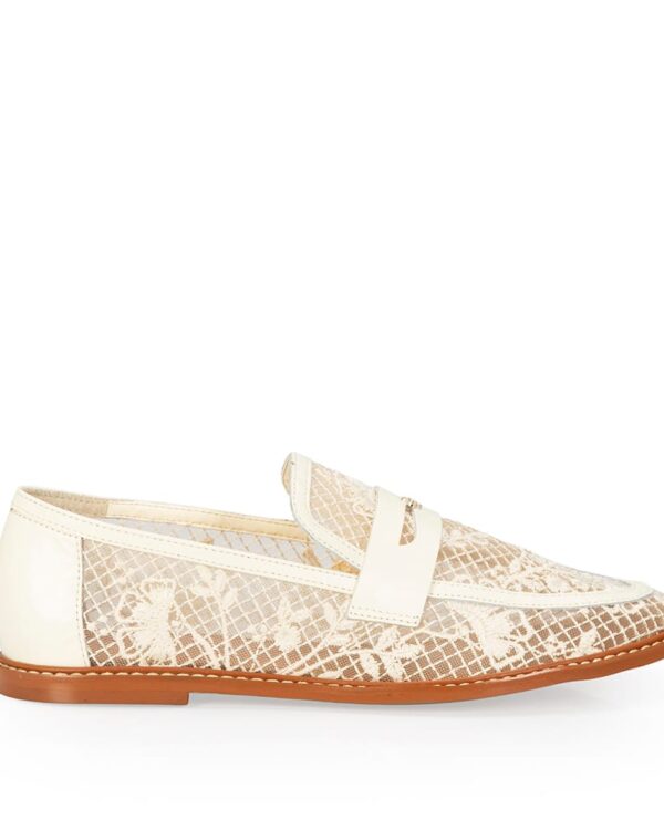 Loafer Mocassim Couro Tela Amarelo Camomila