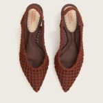 SCARPIN SLINGBACK PONTO TRICÔ PINHÃO — vista 5