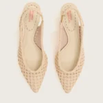 SCARPIN SLINGBACK PONTO TRICÔ OFF WHITE — vista 4