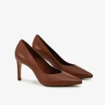 Scarpin Marrom Tabaco Couro — vista 3