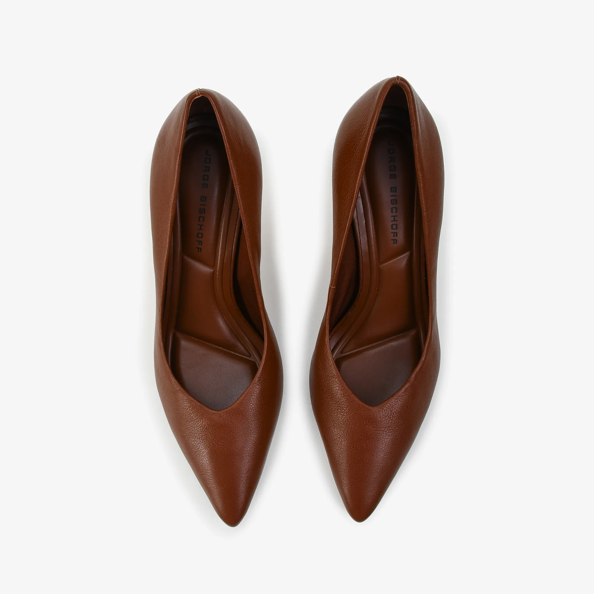 Scarpin Marrom Tabaco Couro