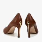 Scarpin Marrom Tabaco Couro — vista 5