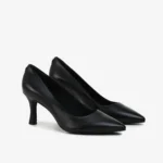 Scarpin Preto Couro — vista 3