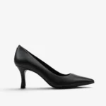 Scarpin Preto Couro — vista 1