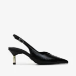 Slingback Preto Couro — vista 1