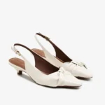 Slingback Off White Cordilheira Couro — vista 4